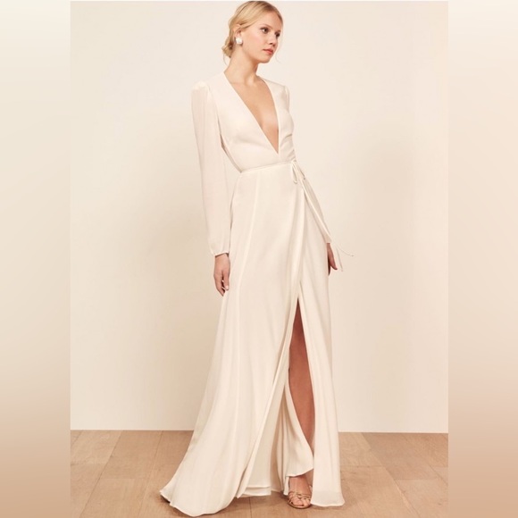 reformation long sleeve wedding dress Reformation | Dresses | Hoping That This Reformation Milan Wedding Dress  Will Make Someone Else Happy